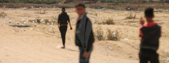 آثار التوغل "الإسرائيلي" شرق قطاع غزة