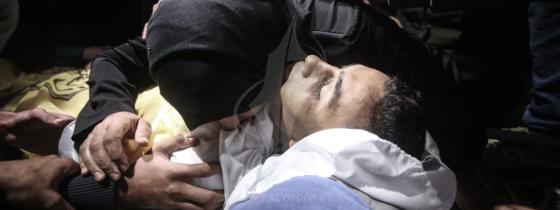 وداع الشهيد  محمد ابو شربين من مدينة رفح