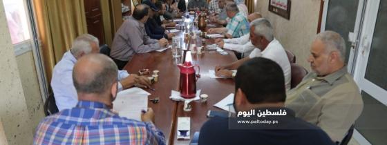 الهيئة الوطنية لمسيرات العودة ومواجهة الصفقة تبحث آخر التطورات وفعاليات ذكرى النكسة