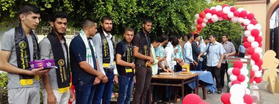 بالصور: الرابطة الإسلامية تستقبل الطلبة الجدد في كلٍ من جامعتي الأزهر والإسلامية