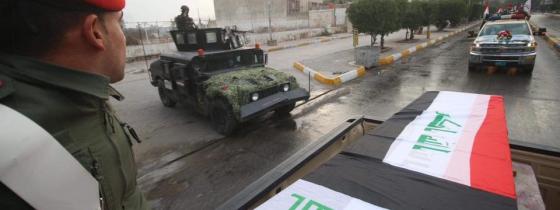 انطلاق موكب تشييع الشهيد قاسم سليماني وشهداء العدوان الأمريكي في بغداد