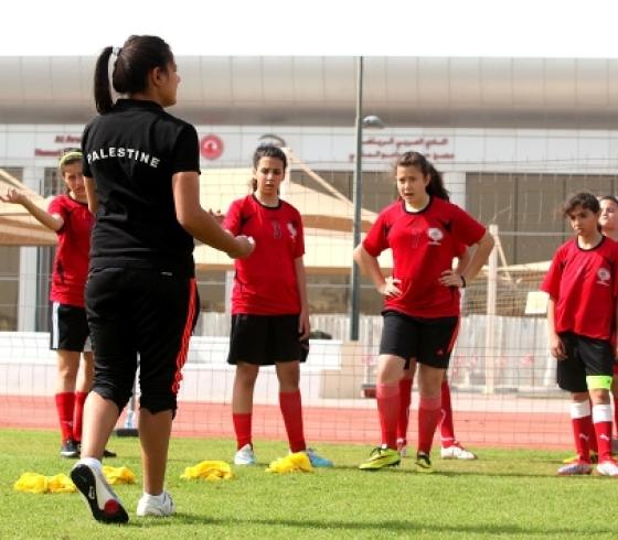 جانب من تدريبات المتخب