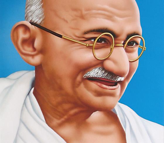 المناضل  المهاتما غاندي