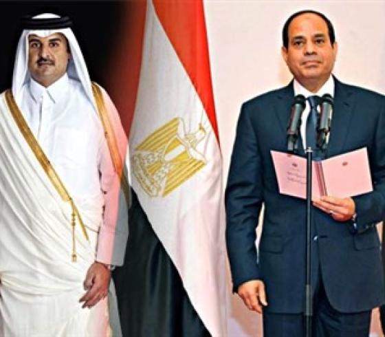 السيسي وامير قطر