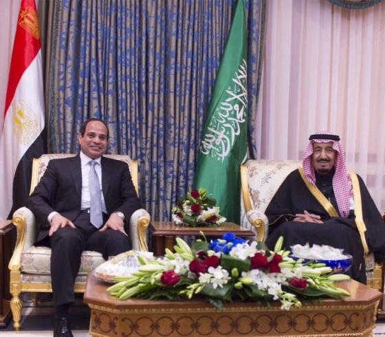 الملك السعودي والسيسي