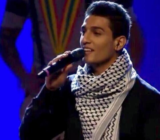 محمد عساف أثناء حفل كونجرس الفيفا