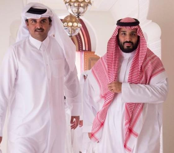 محمد بن سلمان وأمير قطر