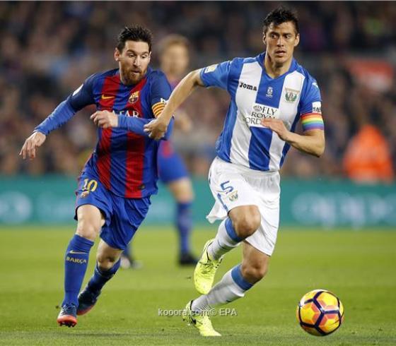  من مباراة برشلونة وليجانيس 