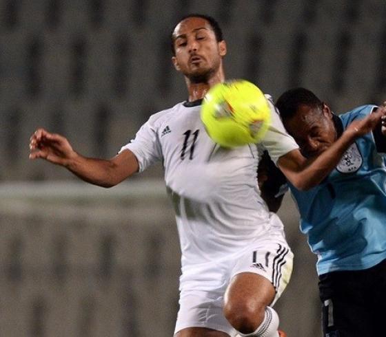 جانب من مباراة مصر وبتسوانا