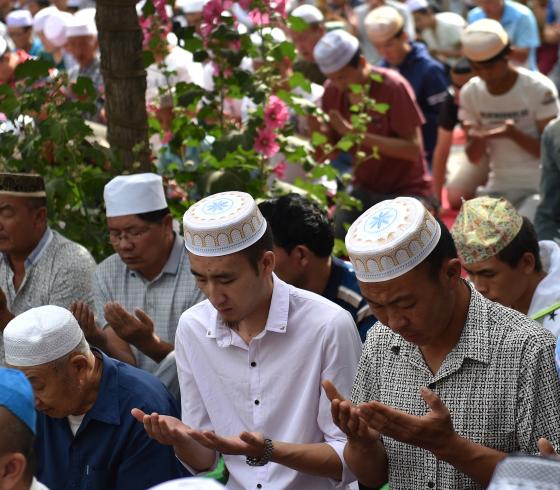 صلاة العيد في الصين 