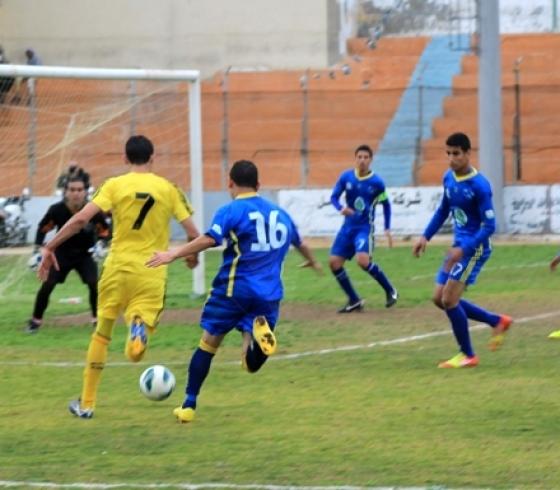 من مباراة شباب جباليا وخدمات النصيرات