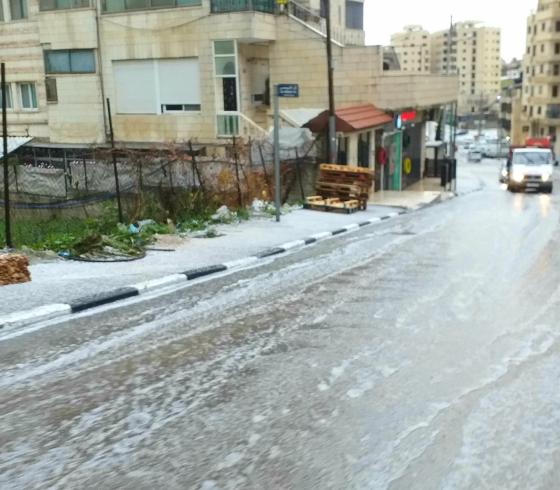 ثلوج وامطار بغزة