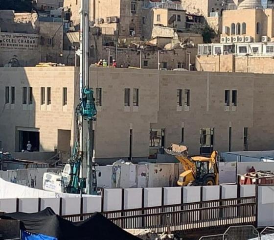 ساحة البراق حفريات في الاقصى