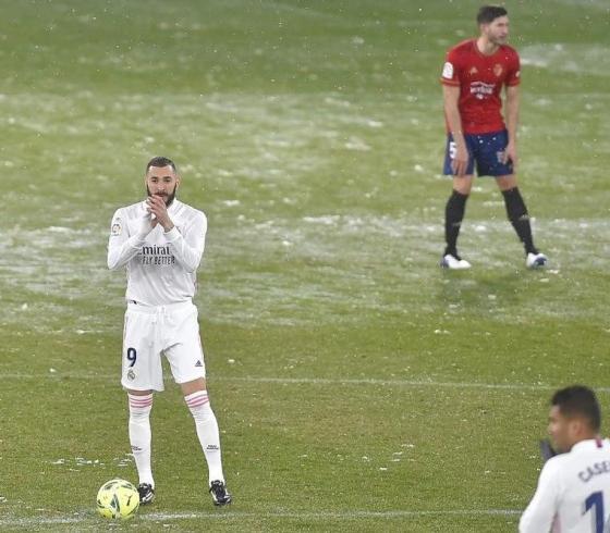 من مباراة ريال مدريد امام اوساسونا