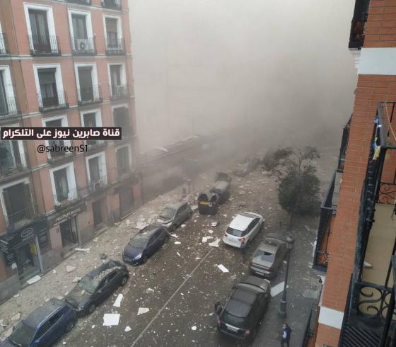 قتيلان بانفجار كبير وسط العاصمة الاسبانية مدريد