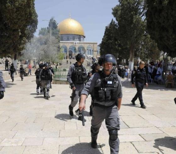 الاحتلال يعتقل فتاة فلسطينية بعد اقتحام الأقصى
