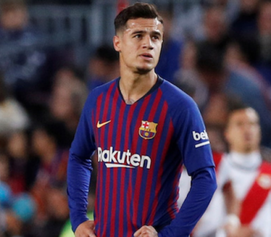 كوتينيو يصعق برشلونة مرة أخري