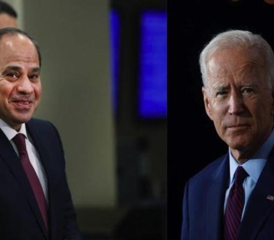 السيسي و جو بايدن.