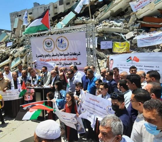شركات السياحة بغزة تطالب بتعويضات لإعادة ما دمره عدوان الاحتلال ومحاكمة (إسرائيل)