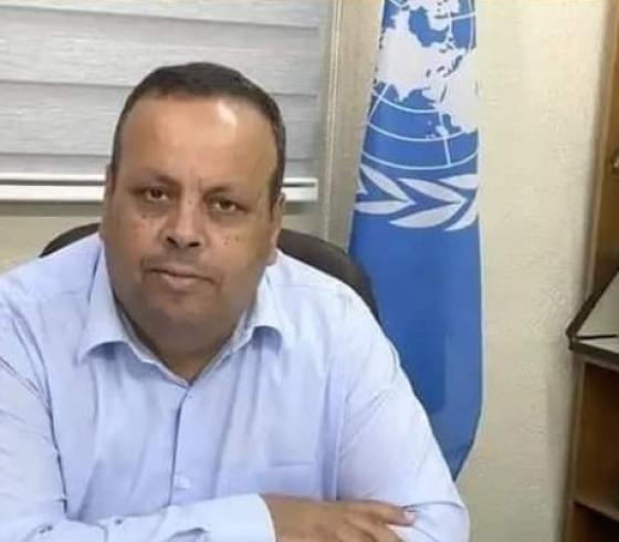 مدير عام برنامج التربية والتعليم في وكالة غوث وتشغيل اللاجئين الفلسطينيين في غزة "الأونروا"، فريد أبو عاذرة