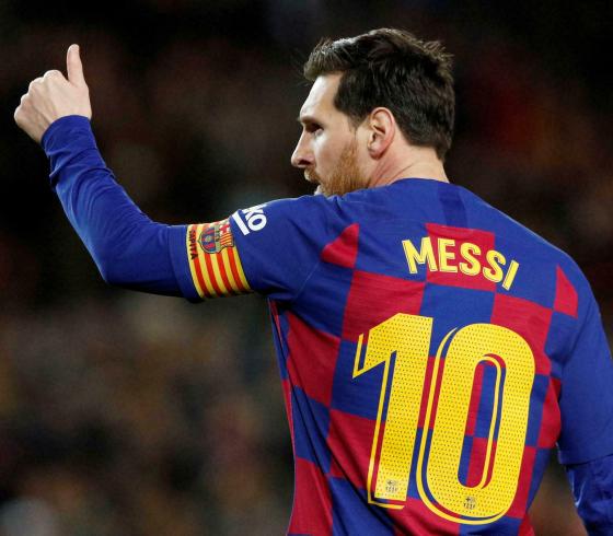 برشلونة يقرر حجب رقم ميسي