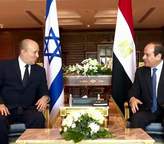 السيسي ورئيس حكومة الاحتلال نفتالي بينيت