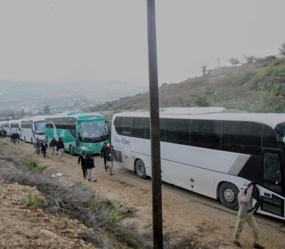 حافلات المستوطنين.