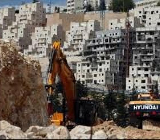 بناء مستوطنة في الضفة الغربية (أرشيف)
