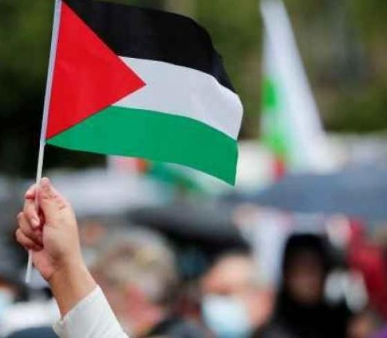 علم فلسطين.