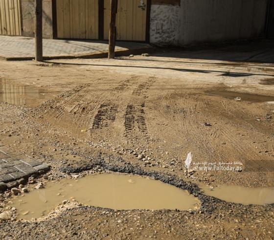 حفر شوارع غزة (8).JPG