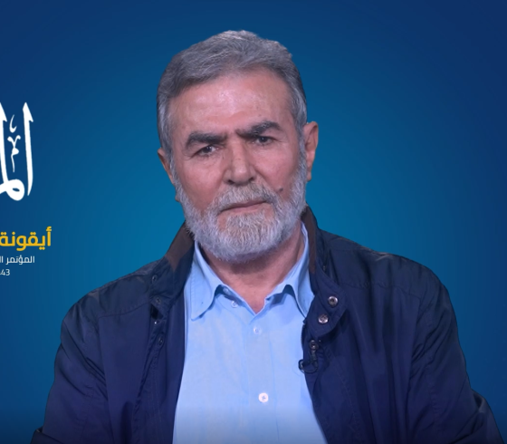 القائد زياد النخالة الأمين العام لحركة الجهاد الإسلامي في فلسطين