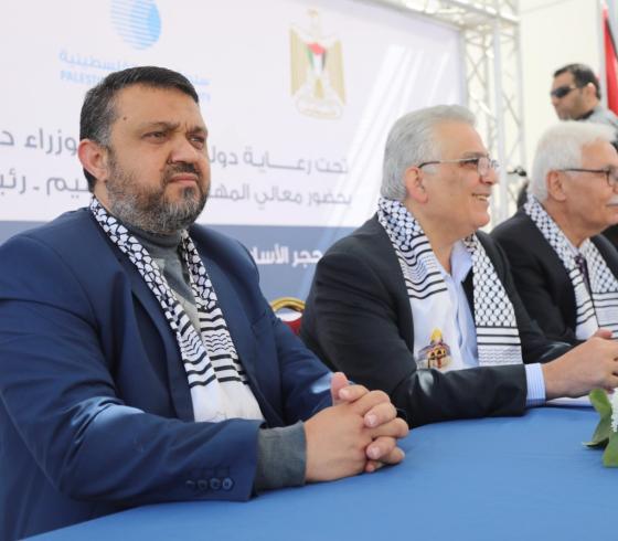 تدشين حجر الأساس لمشروع إعادة هيكلية نظام توزيع المياه في المحافظة الوسطى