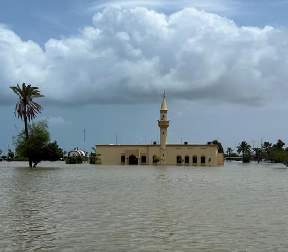 الامارات تغرق.