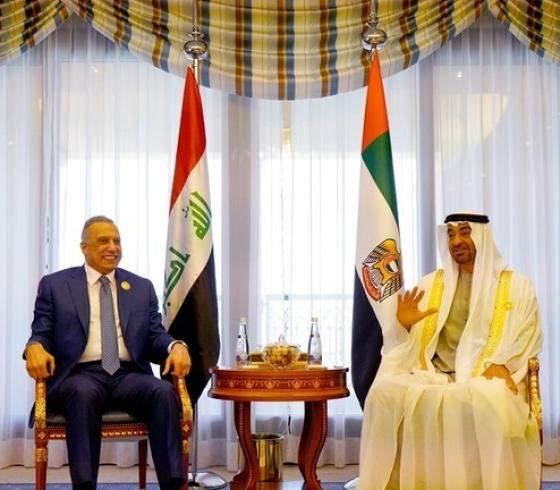 الكاظمي يلتقي بن زايد في السعودية