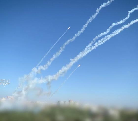 إطلاق صواريخ من قطاع غزة (أرشيفية)