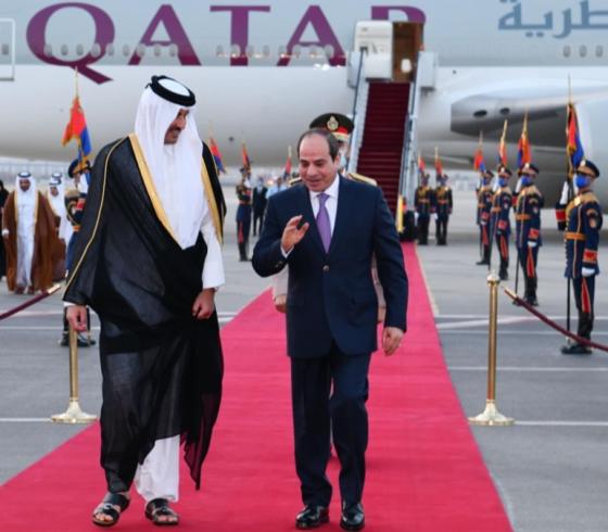 السيسي في قطر اليوم.jpg