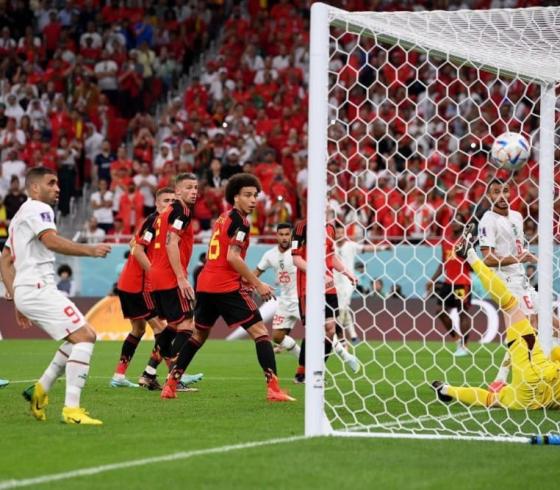 المغرب يقترب من التأهل بهدفين دون مقابل في  الشباك البلجيكية
