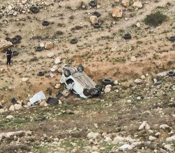 وفاة مواطنة في حادث سير ذاتي جنوب الخليل