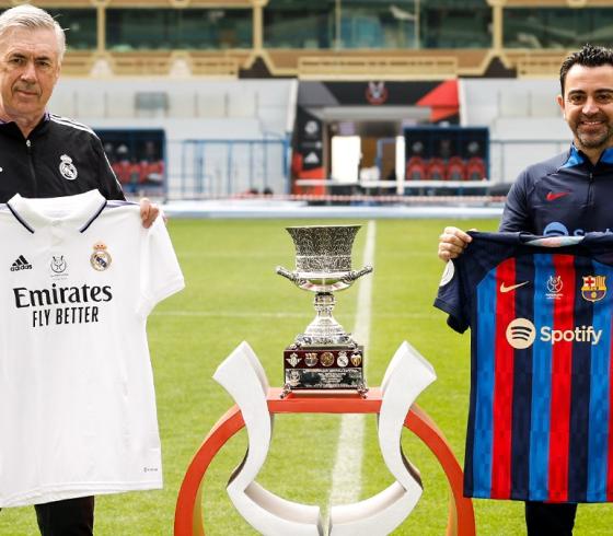 تشكيل برشلونة وريال مدريد الرسمية في الكلاسيكو نهائي كاس السوبر الاسباني 2023