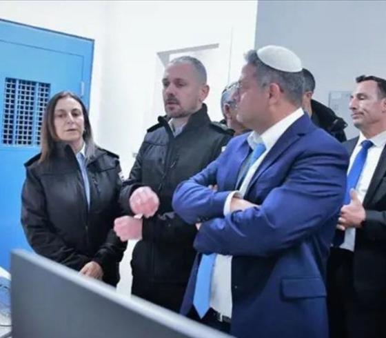 بن غفير خلال جولة في مستوطنات الغلاف.jfif