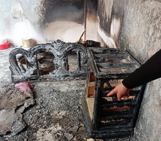 صور- قصة حرق زوجة جثة زوجها بالنزين بعد شرب السم في الشرقية بمصر