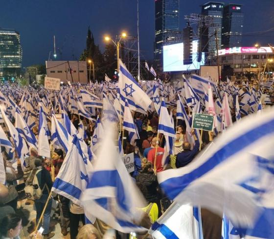 مظاهرات في تل ابيب ضد الاصلاحات القضائية