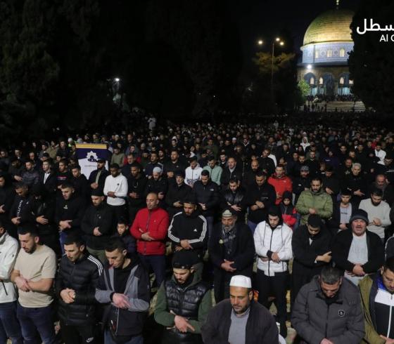 المصلين في الاقصى