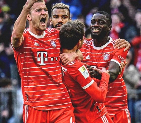 بايرن ميونخ يحقق  فوزا عريضا على بوروسيا دورتموند