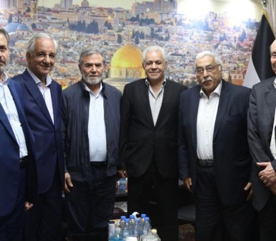 القائد النخالة يستقبل وفدا من الأمانة العامة للمؤتمر القومي العربي
