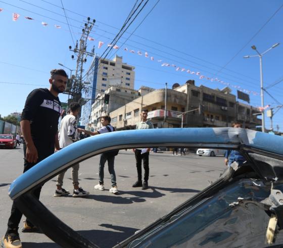 غزة: 6 إصابات بـ 11 حادث سير خلال الـ 24 ساعة الماضية