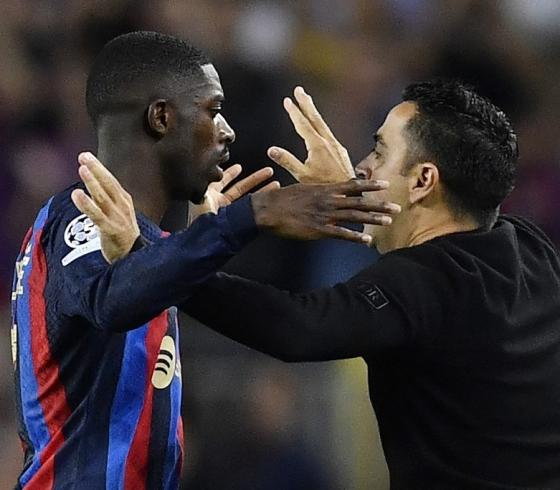 "تشافي" يوجه طلباً لبرشلونة بشأن "ديمبلي"
