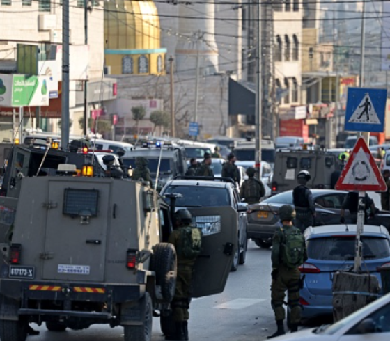 قوات الاحتلال في حوارة جنوب نابلس