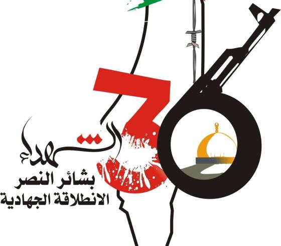 شعار الجهاد الاسلامي في الذكرى الـ (36)