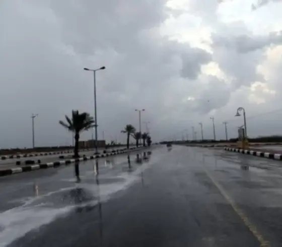 أمطار غزيرة في المدينة المنورة